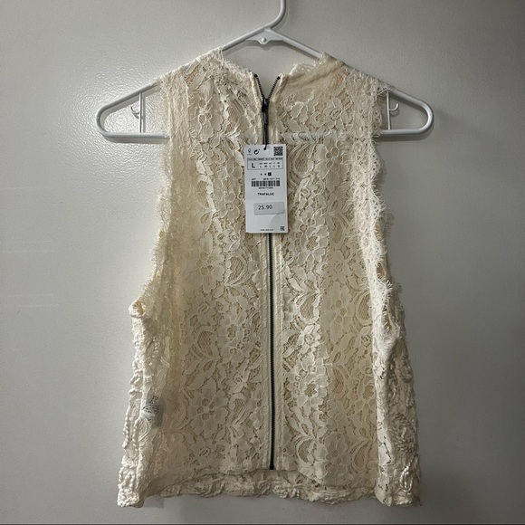 Zara Cream Vest - Picture 3 of 4